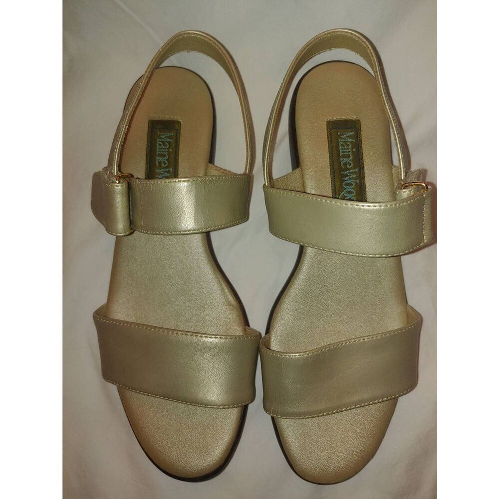Maine Woods Women's Size 6.5M Beige Pearl Strap Sandal - Picture 11 of 11